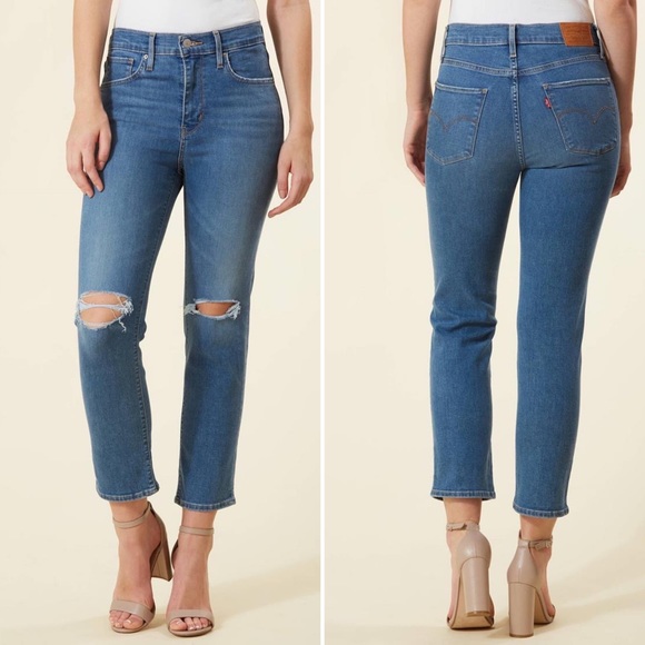 Levi's Denim - Levi’s Premium 724 High-Rise Straight Cropped